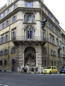 Piazza Quattro Fontane - hier wohnte J. A. Koch