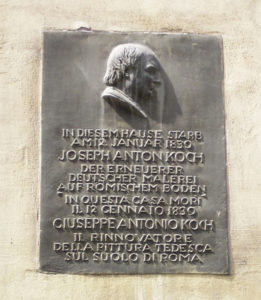Qui visse e morì Joseph Anton Koch - Quattro Fontane Roma