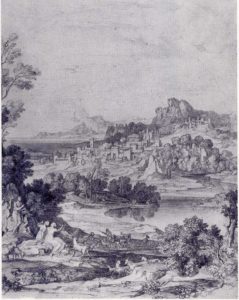 Heroische Landschaft mit Regenbogen, 1806, Bleistift, Nürnberg, Germanisches Nationalmuseum, Graphische Sammlung